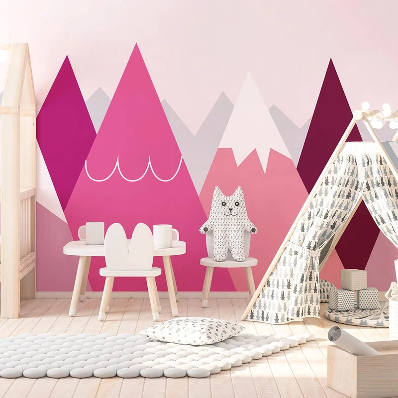 Children's Wall Stickers – Nursery Decoration – Giant Wall Sticker for Children Scandinavian Mountains Anka – 120 x 180 cm