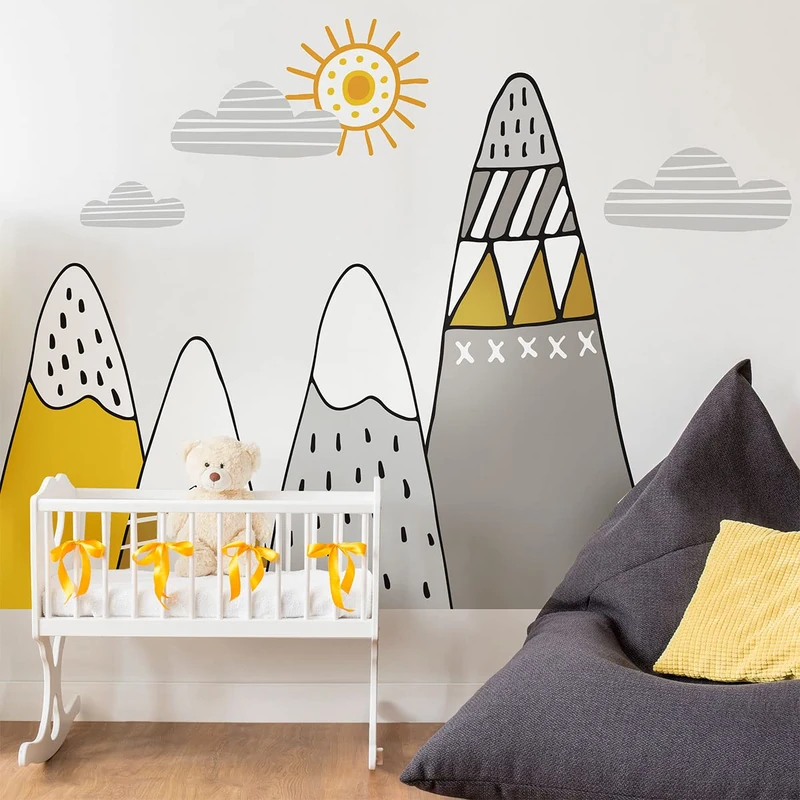 Ambiance Sticker Children's Wall Sticker for Baby Room Decoration - Giant Adhesive Wall Sticker | Atika - H100 x L150 cm