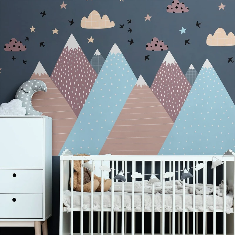 Ambiance Sticker Children's Wall Sticker for Baby Room Decoration - Giant Adhesive Wall Sticker | Mirika - H100 x L150 cm