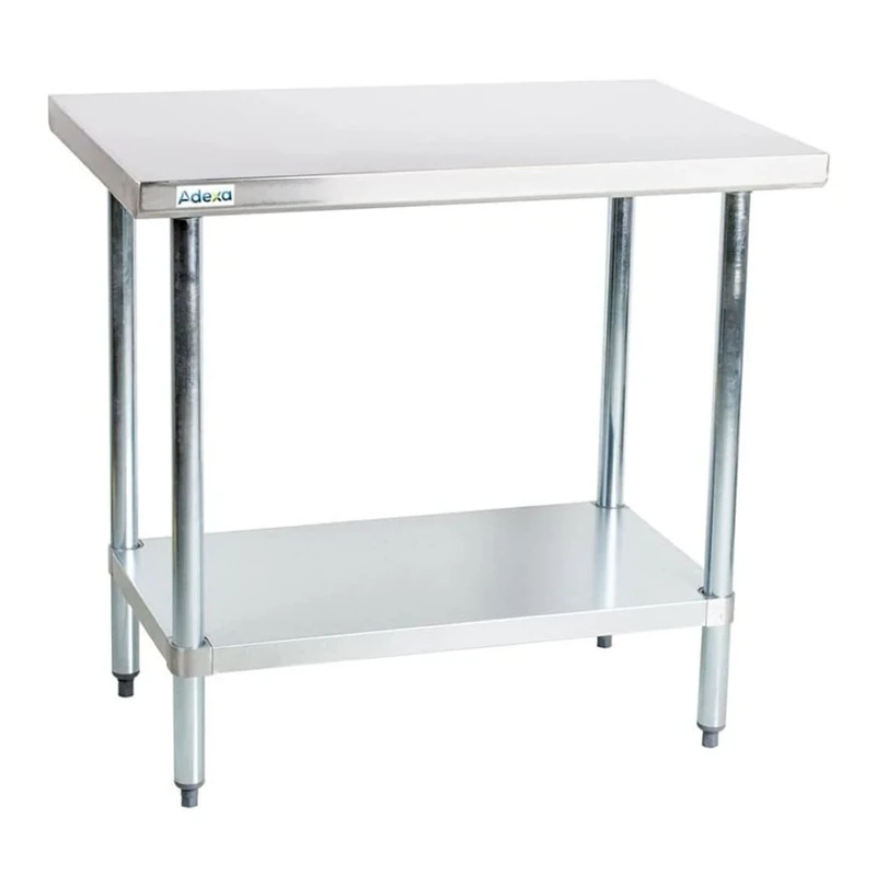 Stalwart DA-WTG600X600 Commercial Work Table Stainless Steel Bottom Shelf 600x600x900mm