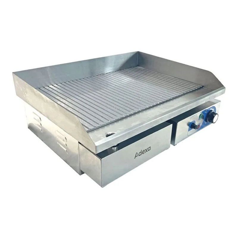 Stalwart DA-WHEG818AR Commercial Griddle Ribbed Medium 1 Zone 3kW Electric