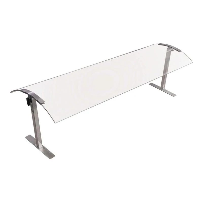 Stalwart DA-SASG1660 Acrylic Stand Alone Sneeze Guard with Stainless Steel Frame 1524x417x527mm