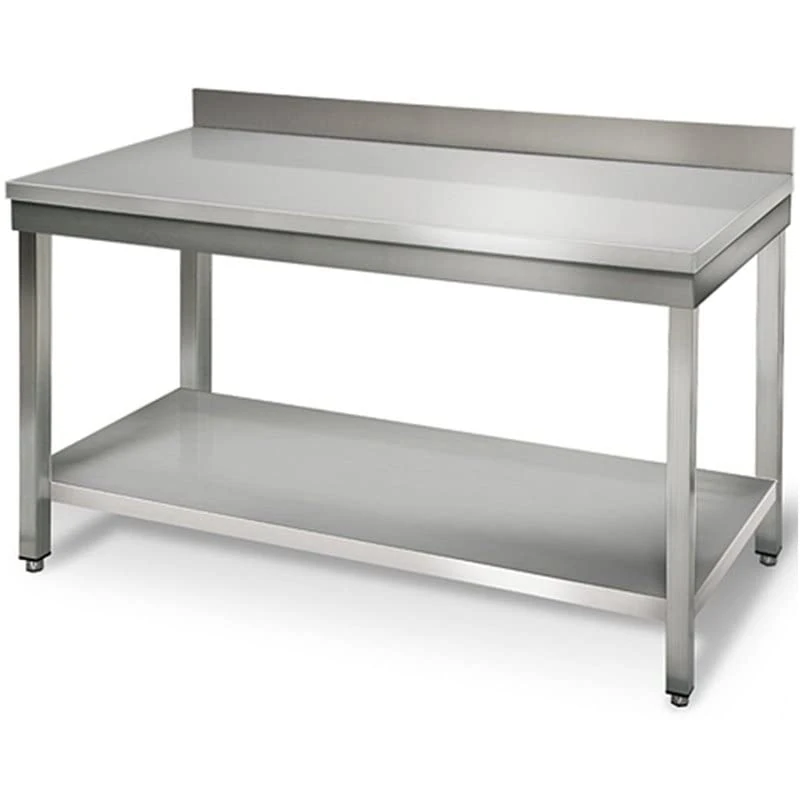 Professional Work Table Stainless Steel Bottom Shelf Upstand 1200x600x900mm DA-VT126SLB