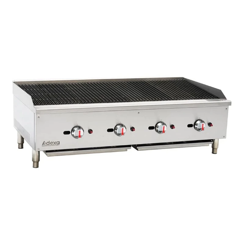 Stalwart DA-ECB48S Professional Natural Gas Chargrill 4 Burners 30kW