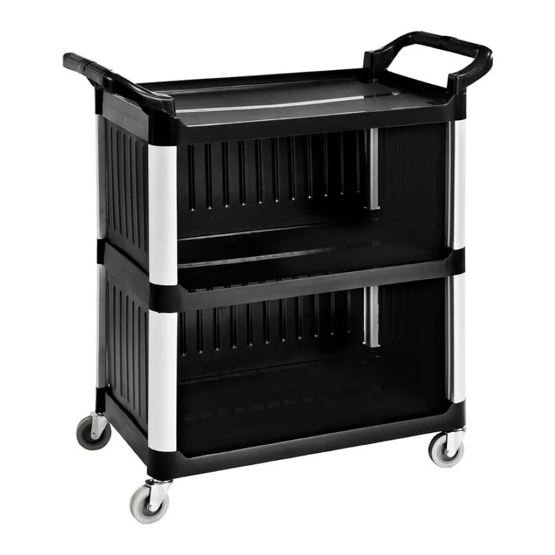 Stalwart DA-GX032DM Professional Cabinet Utility/Cleaning Trolley Multi-Purpose 3 Tier 1020x500x960mm