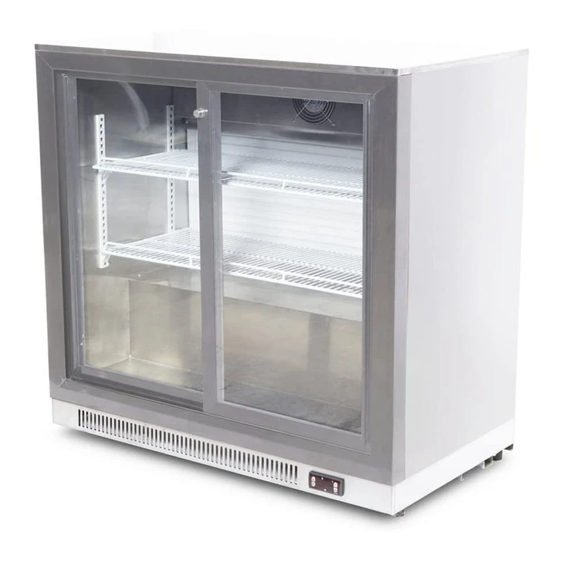 Stalwart DA-SSBC02PS Back bar Cooler 2 Sliding Doors 220 litres Stainless Steel