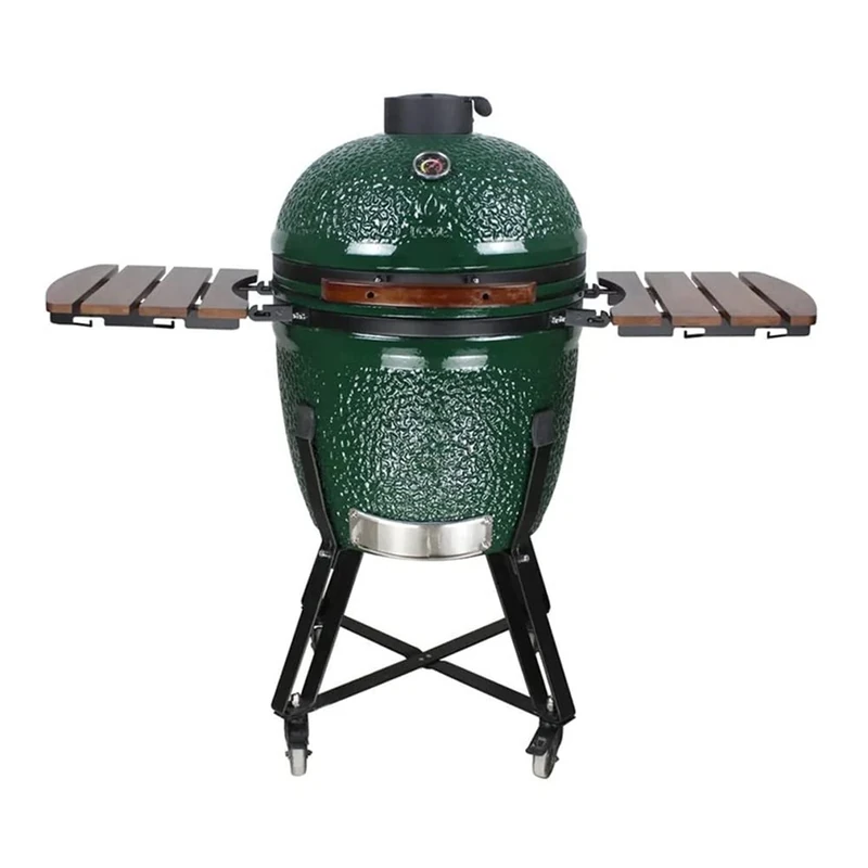 Stalwart DA-SE21 22 inches Ceramic Kamado BBQ Grill Egg XL