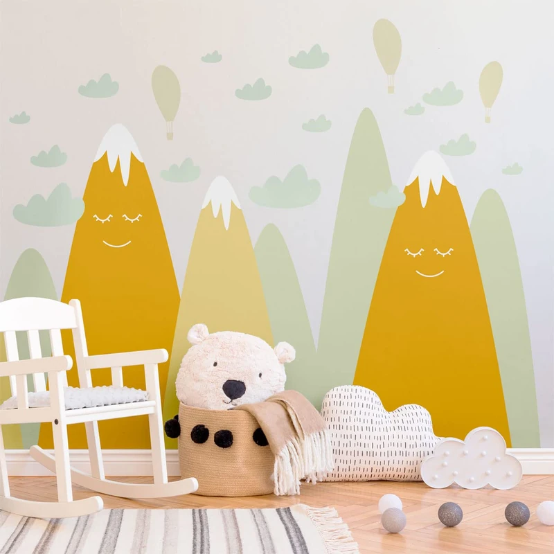 Ambiance Sticker Children's Stickers Scandinavian Mountains Emaka 100 x 150 cm