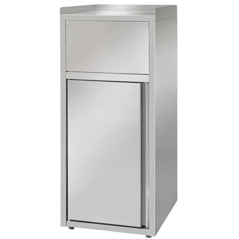 Stalwart DA-AER55 Commercial Waste Bin Cabinet Stainless Steel
