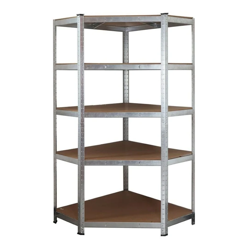 Stalwart DA-SG9040C Commercial Galvanised Pentagonal Heavy Duty Shelving Unit 5 Shelves 875kg Loading Capacity 900x900x400x400x1800mm