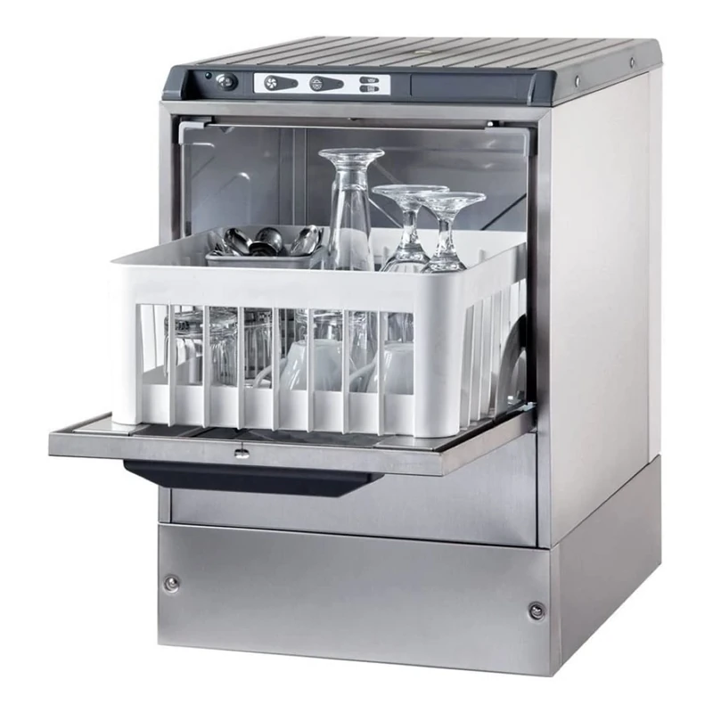 Stalwart 3500ST Commercial Glasswasher 800-1000 Glasses/Hour 350mm Basket Gravity Drain 13A Omniwash