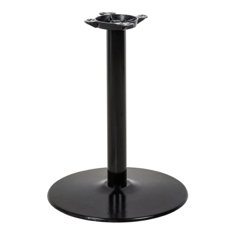 Adexa T18RTH Black Table Base, Round, 18 Inch Standard Height, Sandtex Coating