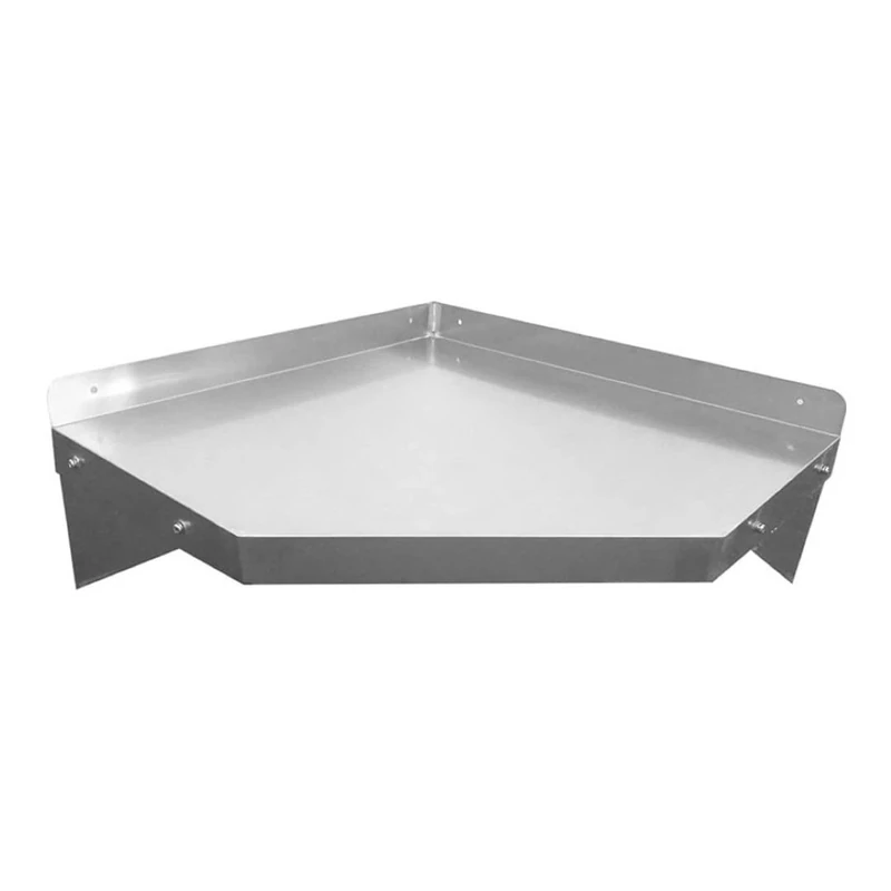 Stalwart DA-WSCN6040 Wall Shelf Corner Unit Stainless Steel 600x600x250mm