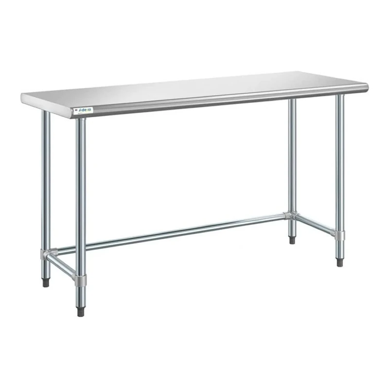 Stalwart DA-WTGOB2472418 Commercial Work Table Stainless Steel No Bottom Shelf 1830x610x900mm
