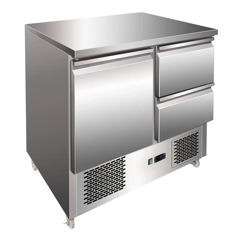 Stalwart DA-2DS11 Refrigerated prep Counter 1 Door 2 Drawers