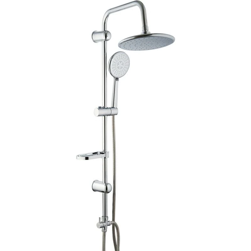 Stalwart DA-033 Shower Column with Hand Attachment and Soap Dish Chrome - Image 1