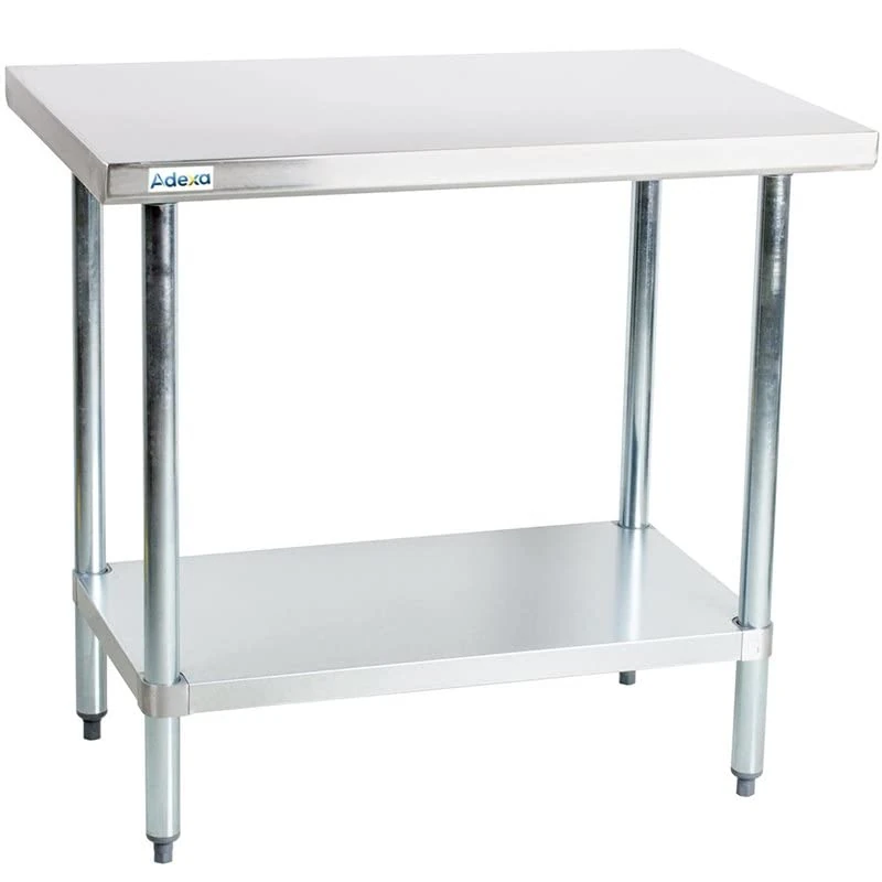 Stalwart DA-WTG600X750 Commercial Work Table Stainless Steel Bottom Shelf 750x600x900mm