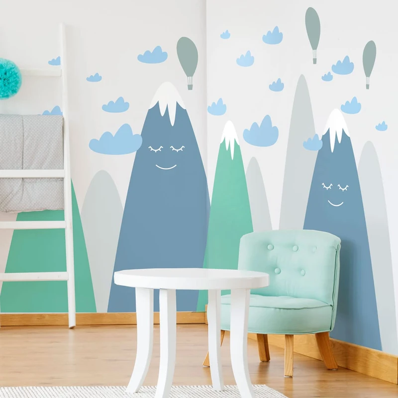 Ambiance Sticker Children's Wall Sticker for Baby Room Decoration - Giant Adhesive Wall Sticker | Asuka - H100 x L150 cm