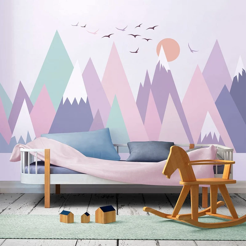Ambiance Sticker Children's Stickers Scandinavian Mountains Monika 110 x 165 cm