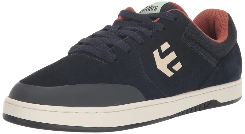 Etnies Men's Marana Skate Shoe, Navy/Brown/White, 9 UK