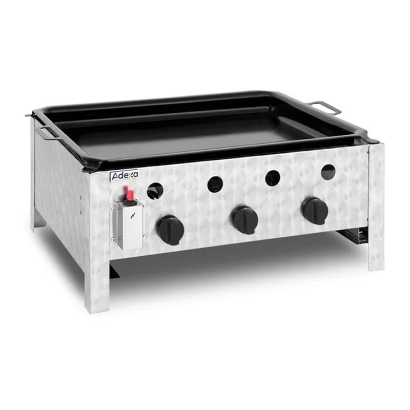 Stalwart DA-GG1103A Commercial Gas BBQ Grill 3 Burners Table top