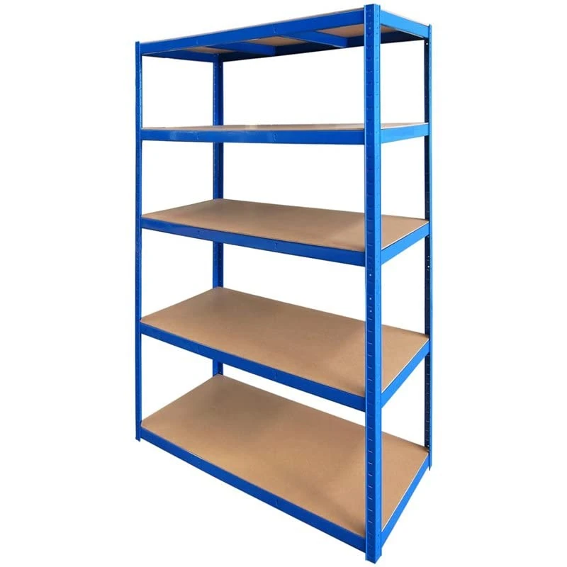 Stalwart DA-SP250C Commercial Blue Heavy Duty Shelving Unit 5 Shelves 1250kg Loading Capacity 1200x450x1800mm