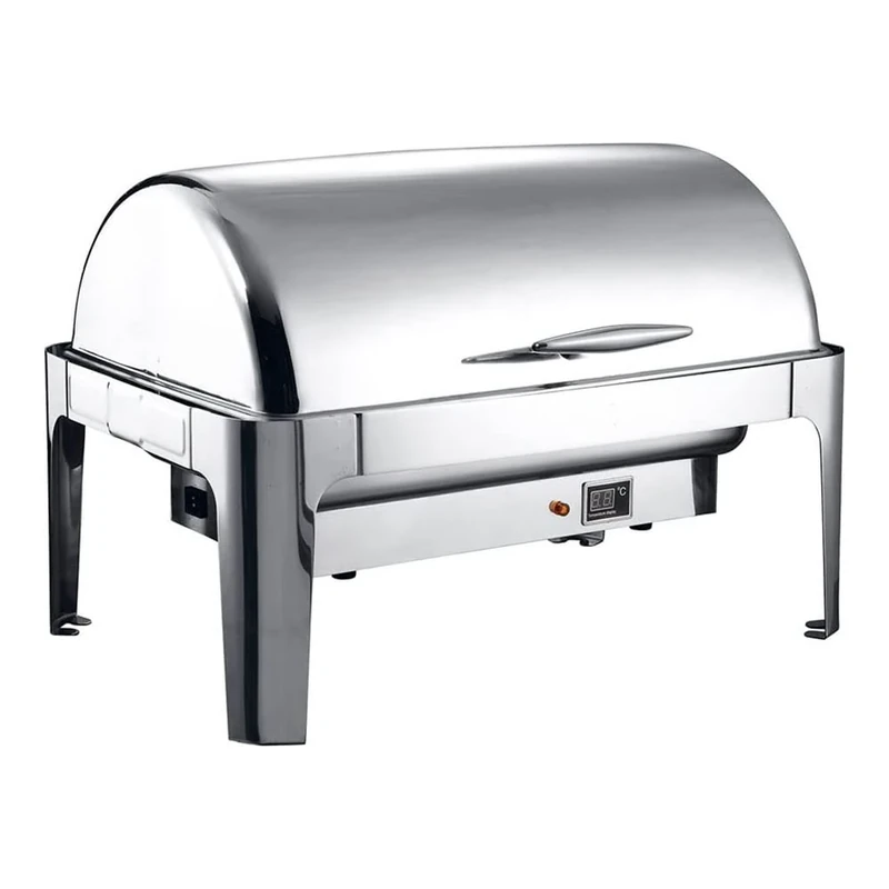 Stalwart DA-RA2301BE Roll top Chafer Electric Heating GN1/1 Stainless Steel Mirror Polish 9 litres