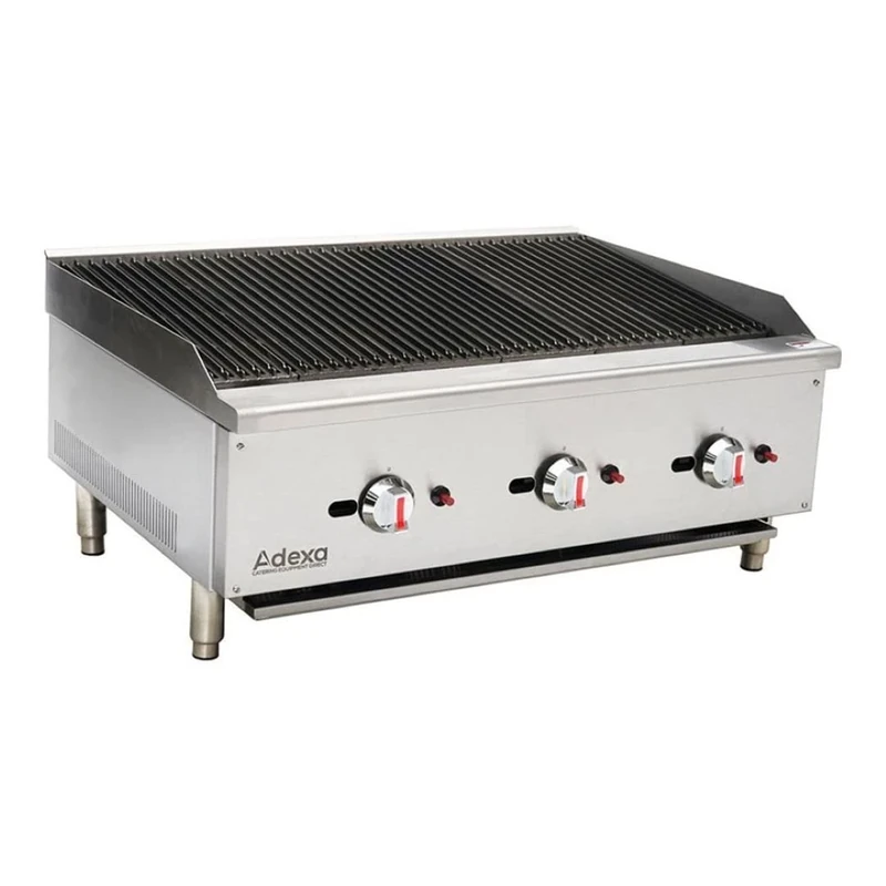 Stalwart DA-ECB36S Professional Natural Gas Chargrill 3 Burners 22.5kW