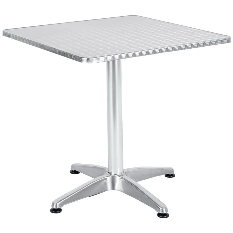 Stalwart DA-SC051 Bistro Table Aluminium 600x600mm Indoors Outdoors