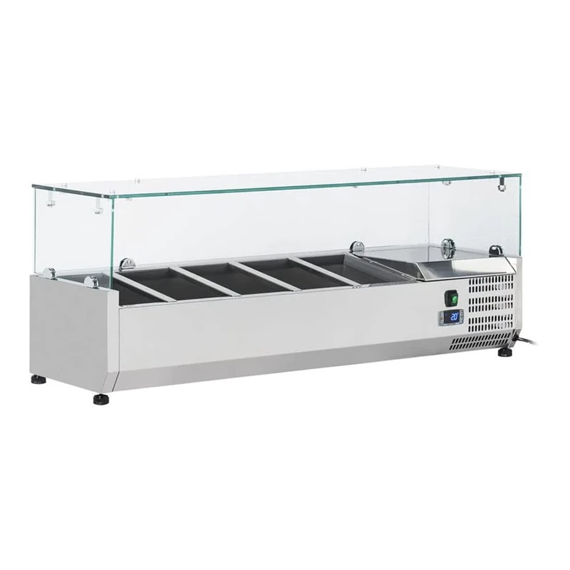 Stalwart DA-PT12 Refrigerated Servery Prep Top 1200mm 5xGN1/4 Depth 330mm