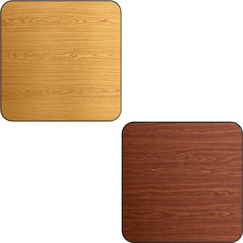 Adexa TT3030WN Laminated Square Table Top, Reversible Walnut/Natural, 30 Inch x 30 Inch