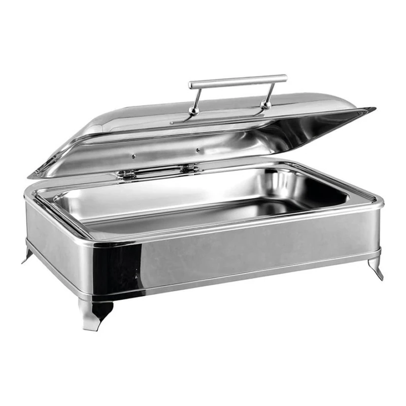 Stalwart DA-AD1102 Chafing Dish Electric Heating GN1/1 Glass lid Stainless Steel 9 litres