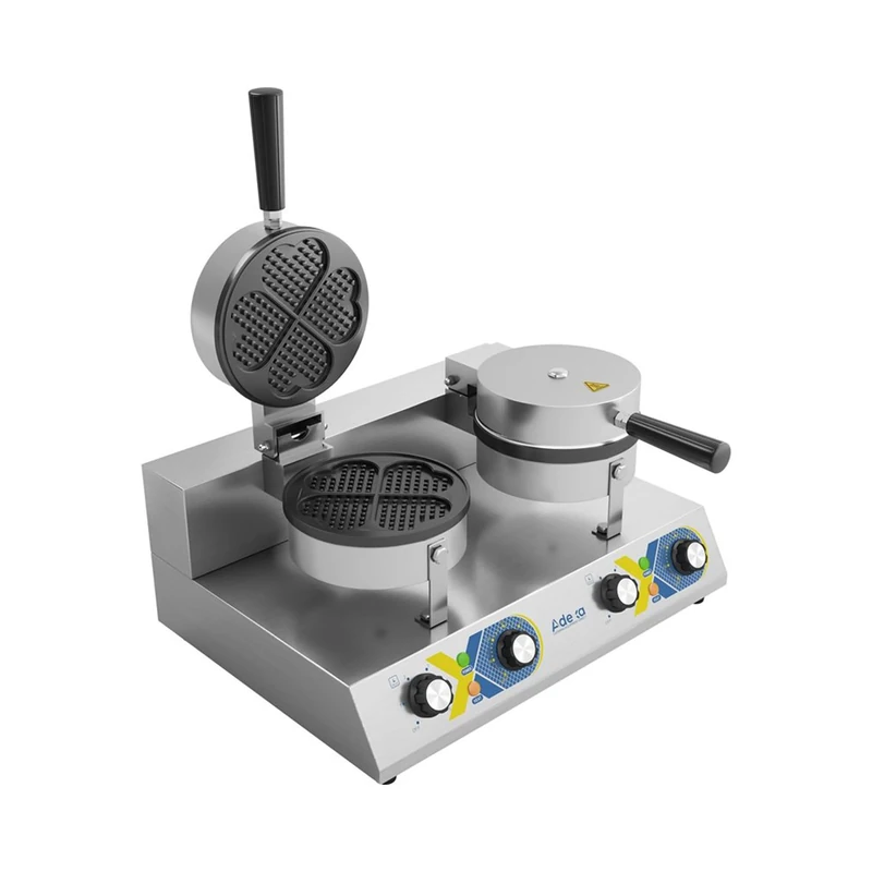 Stalwart DA-WF2207D Commercial Waffle Maker Double Round
