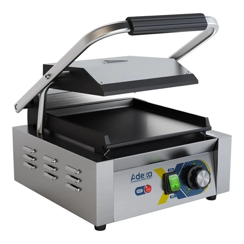 Stalwart DA-EGD10A Heavy Duty Panini Contact Grill Single Smooth