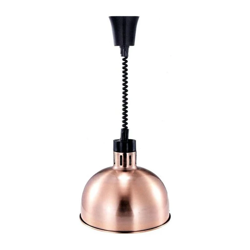 Adexa A65121507 Rise Fall Dome Heat Lamp, Bronze Rose Gold