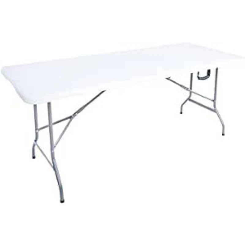 Stalwart DA-HQXZ180 Folding Banquet Catering Table 6ft White 1800x740x735mm