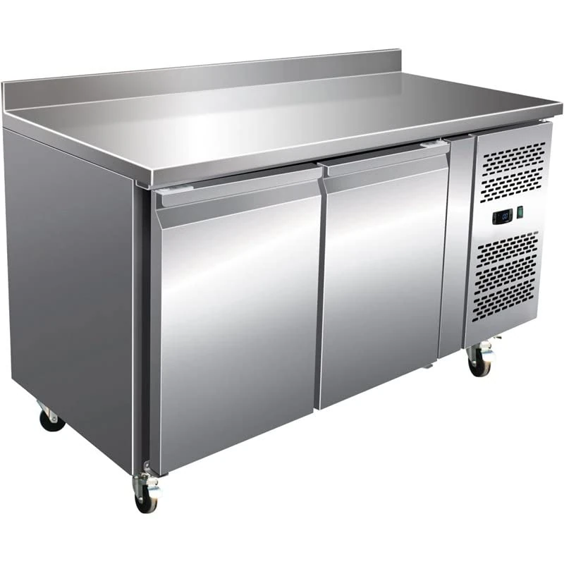 Stalwart DA-RS22V Professional Refrigerated Counter with Upstand 2 Doors Depth 600mm