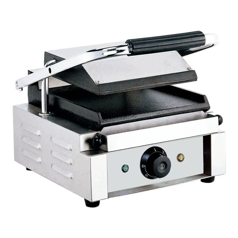 Stalwart DA-EG01B Heavy Duty Panini Contact Grill Single Smooth