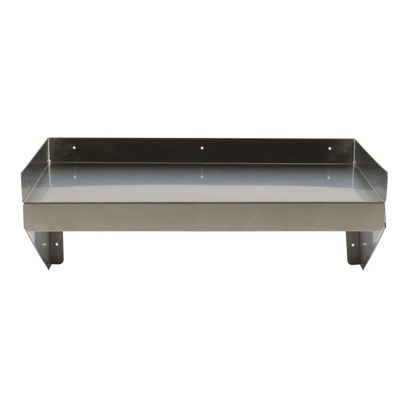 Stalwart DA-WSW400120B Wall shelf 1 level 3 sides upturn 1200x400x254mm Stainless steel