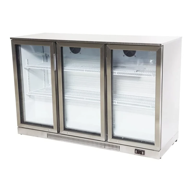 Stalwart DA-SSBC03PP Back bar Cooler 3 hinged Doors 312 litres Stainless Steel