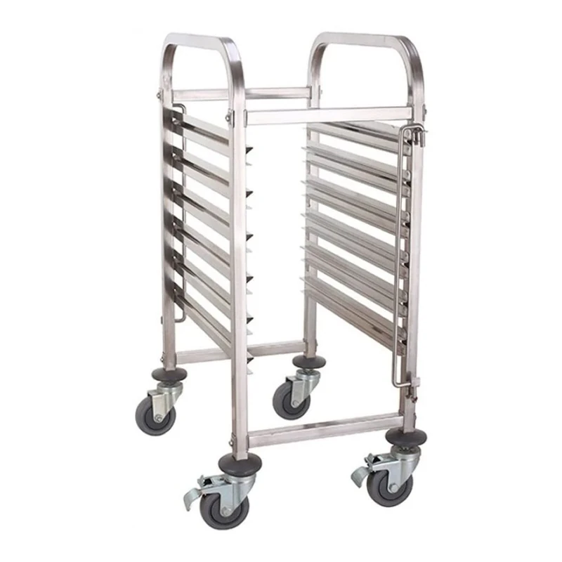 Stalwart DA-RT1106 Rack/Tray/Pan Trolley Stainless Steel Gastronorm GN1/1 6 Tier