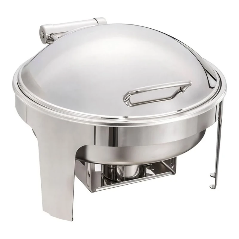 Stalwart DA-R22101 Hydraulic Chafing Dish Round Stainless Steel 6 litres