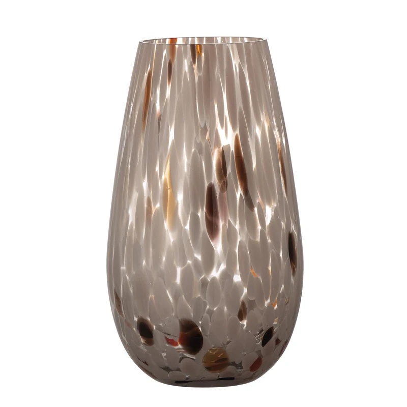 Bloomingville Artem 82057000 Vase Made of Glass, Colour: Brown, Dimensions: 14.5 x 25 cm - Image 1
