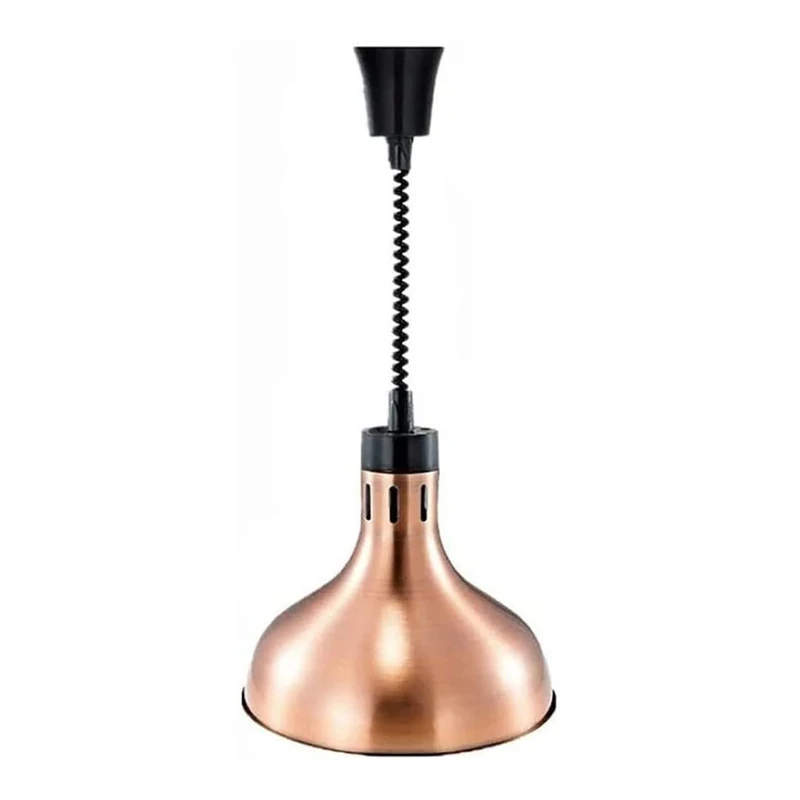 Adexa A65121407 Rise Fall Dome Heat Lamp, Bronze Rose Gold