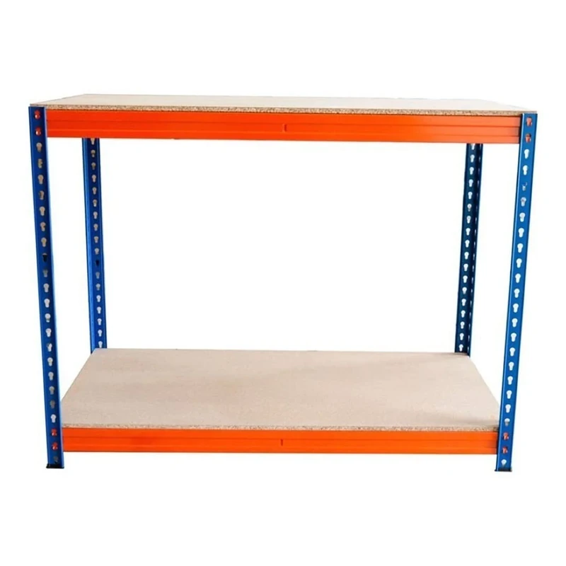 Stalwart DA-WBH12060 Industrial Strength Garage Work Bench Heavy Duty 1200x600x900mm 2 Shelves 500 kg/Shelf Powder Coated Steel