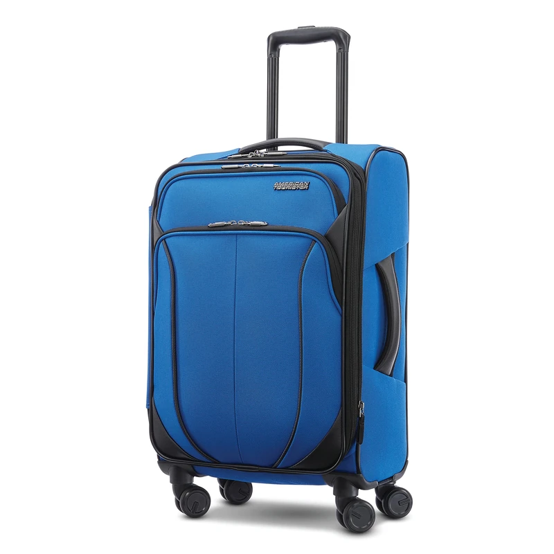 American Tourister 4 Kix 2.0 Softside Expandable Luggage with Spinners, Classic Blue, 24 Spinner, 4 Kix 2.0 Softside Expandable Luggage with Spinners