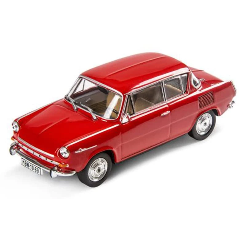 Skoda Model Car 1100MBX (1969) Scale 1:43 Miniature Red, Metal, Rot