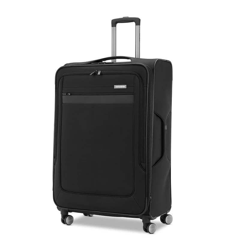 Samsonite Ascella 3.0 Softside Expandable Luggage with Spinner Wheels, Black, CO EXP Spinner, Ascella 3.0 Softside Expandable Luggage with Spinner Wheels