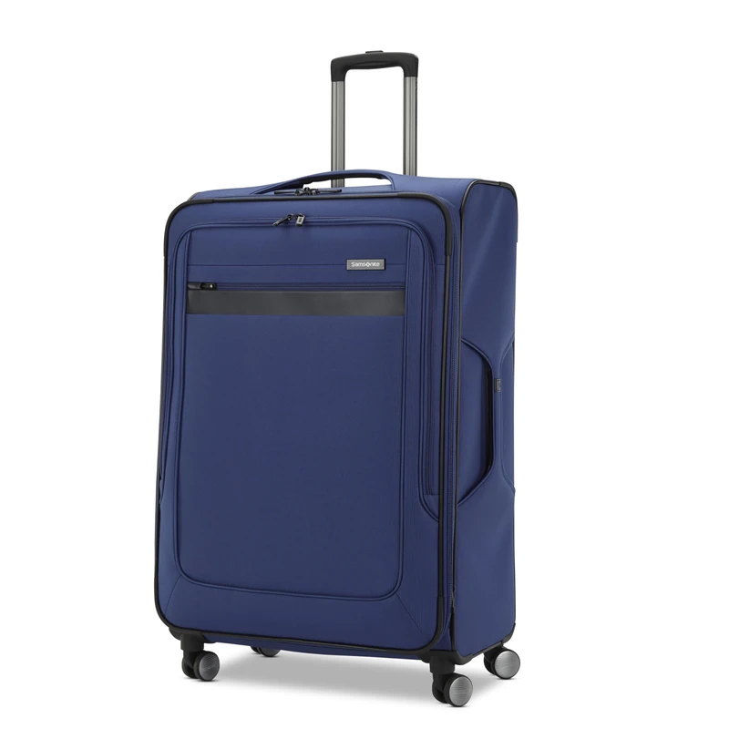 Samsonite Ascella 3.0 Softside Expandable Carry-On Spinner Suitcase, Sapphire Blue, Spinner Wheels, Expandable, Lightweight