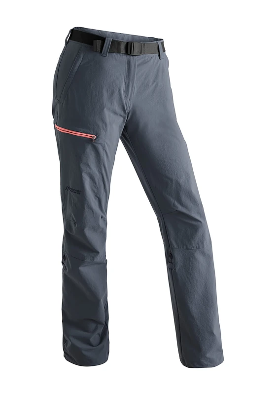 Maier Sports Lulaka Women's Outdoor Trousers, Functional Hiking Trousers, Breathable Trekking Trousers with Rollup Function Gray - Image 1